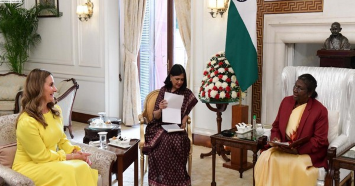 Melinda Gates calls on President Murmu at Rashtrapati Bhavan
